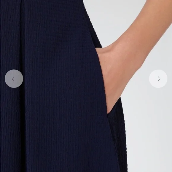 Reiss Marlowe Fit And Flare mini Dress Navy - Picture 7 of 15